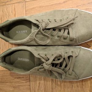 Olive Green Suede sneakers